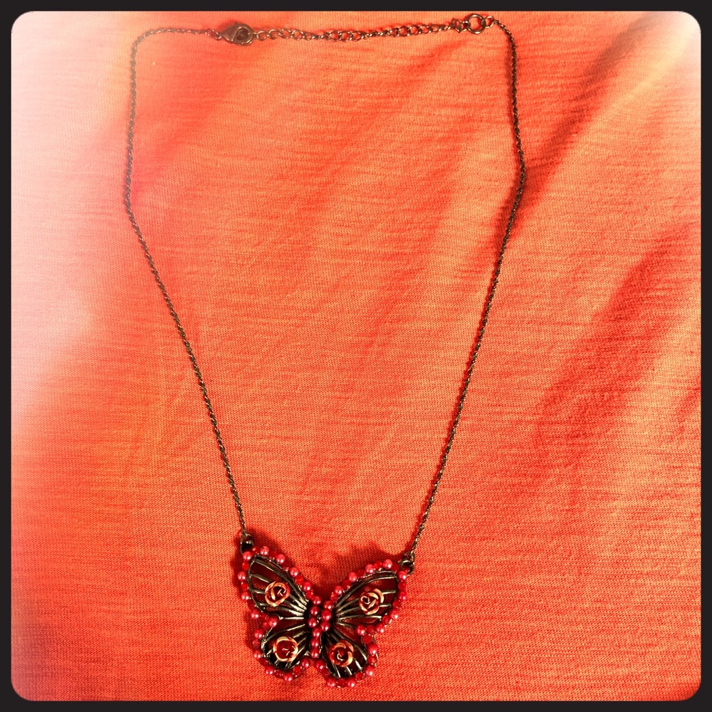 💎 black & red necklace 💎